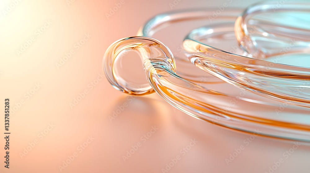 Poster abstract glass texture artistic background fluid design modern environment close-up view