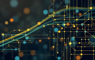 Digital Technology Network Communication future Background, futuristic concept background