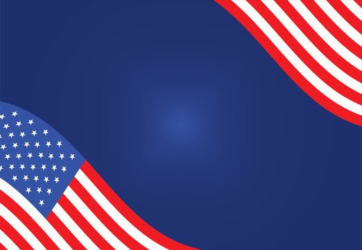 United States background vector illustration template, design for Labor day, Veterans day, America 4th of July Memorial or Independence day 
