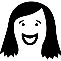 Cheerful Girl Smiling