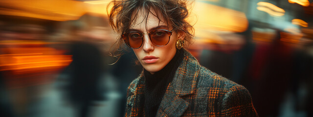 fashion portrait of a young model