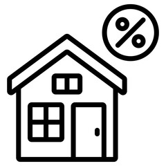 주택 가격 할인 아이콘