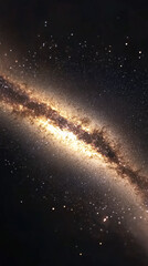 Obraz premium the milky wy from the perspective of being in space and looking towards it