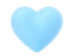 blue heart isolated on white