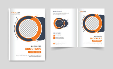 Geometric business brochure cover design