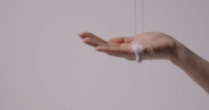 beauty cleansing water hand