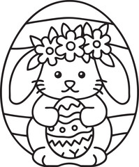 Adorable Easter Coloring Pages: Cute Bunnies, Eggs, and Spring Designs for Kids & Family Fun – Instant Download