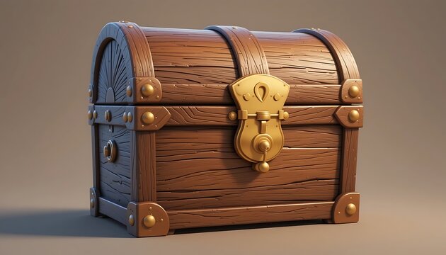 Wooden Treasure Chest 3d Model Download High Resolution