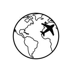 Global Networking Icon – Vector, Line Art, Silhouette, Clipart & Logo