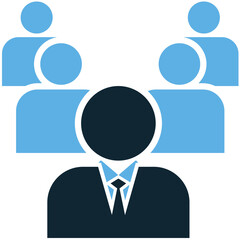 leadership icon vector representing strategy, vision, and guidance. Perfect for business, corporate, and management designs.