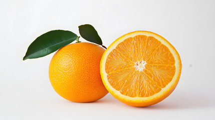 orange fruit on a white background