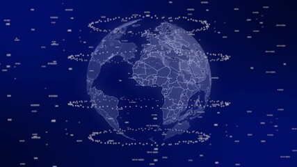 Ivory Coast country emerges on rotating digital globe, surrounded by energy particles, illustrating advanced data analysis in cinematic background - Powered by Adobe