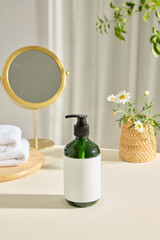 Advertising photo for cosmetic with minimal concept