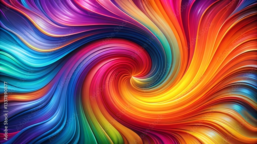 Poster vibrant colorful abstract background for design projects - right copy space