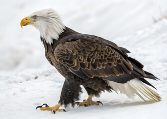Obraz premium american bald eagle on a branch
