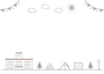 街並み（シンプル・フレーム）