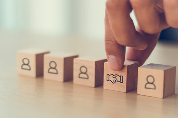 Business ecosystems and partnerships concept. Deal and agreement. Teamwork and business...