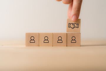 Business ecosystems and partnerships concept. Deal and agreement. Teamwork and business...