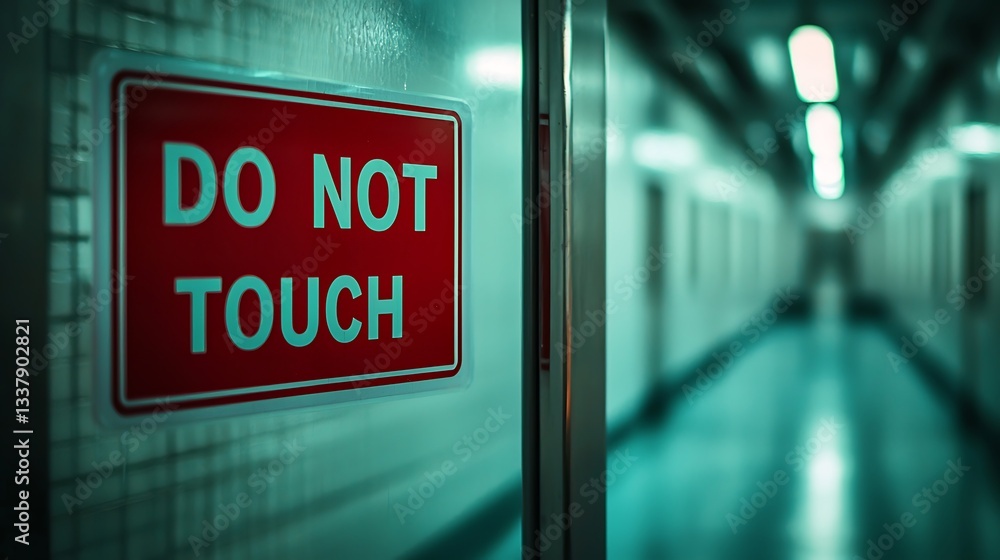 Aufkleber a corridor with a 