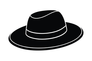 black hat vector illustration
