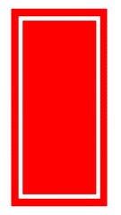 ハンコ・スタンプの無地の土台イラスト(長方形)