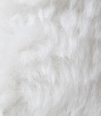 The image is a close up of a white fur texture