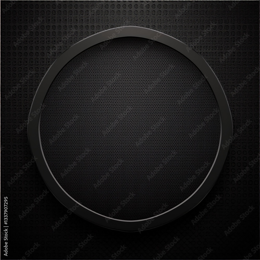 Poster background of abstract black 3d hexagon background design a dark honeycomb grid pattern.