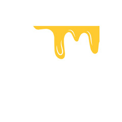 illustration of dripping honey liquid