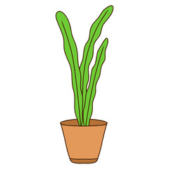 Illustration of Potted Plant