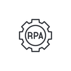 RPA Deployment line icon