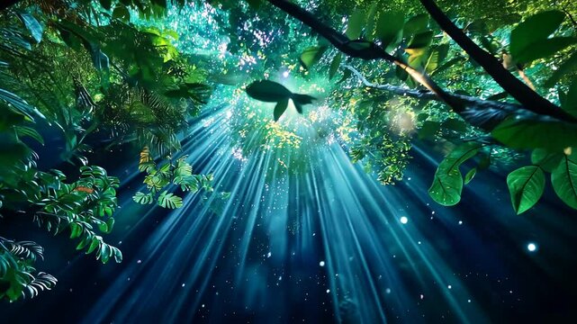 Nature's Connection to Schumann Resonances in a Rainforest