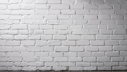 white brick wall plastered and painted background