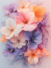 Watercolor Soft Floral Background