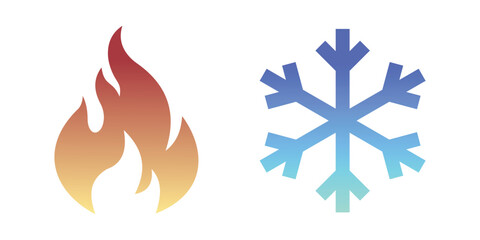  hot cold gradation icon