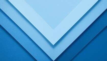 Obraz premium a visually captivating composition of layered blue paper arranged in a symmetrical pattern, forming an abstract, geometric design 