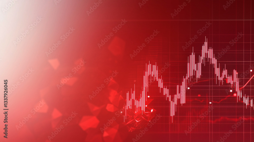 Poster financial tides: a captivating visual narrative of market dynamics, charting the ebb and flow of fin