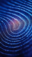 Abstract fingerprint design with organic ridge patterns, showcasing biometric security, forensic fingerprinting, and digital authentication for identity and security verification