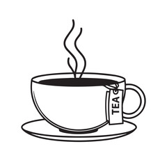 Tea cup vector