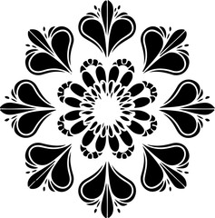 Fototapeta premium Mandala Stencil Vector Design, Intricate Mandala Stencil Art, Circular Mandala Stencil Vector, Decorative Mandala Template Design, Floral Mandala Stencil Vector, Traditional Mandala Vector Art, Abstra