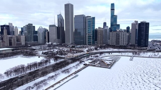 Chicago Lakeshore Drive Winter