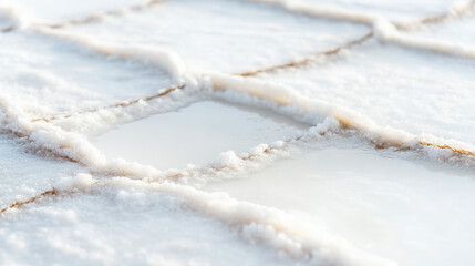 Ice formation patterns frozen landscape close-up photography winter environment detailed view nature's beauty