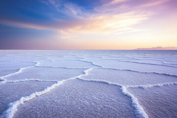 Stunning sunset over salt flats salar de uyuni nature photography serene landscape wide view natural wonder