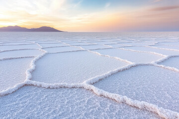Expansive salt flats at sunset nature photography uyuni bolivia serene landscape natural beauty