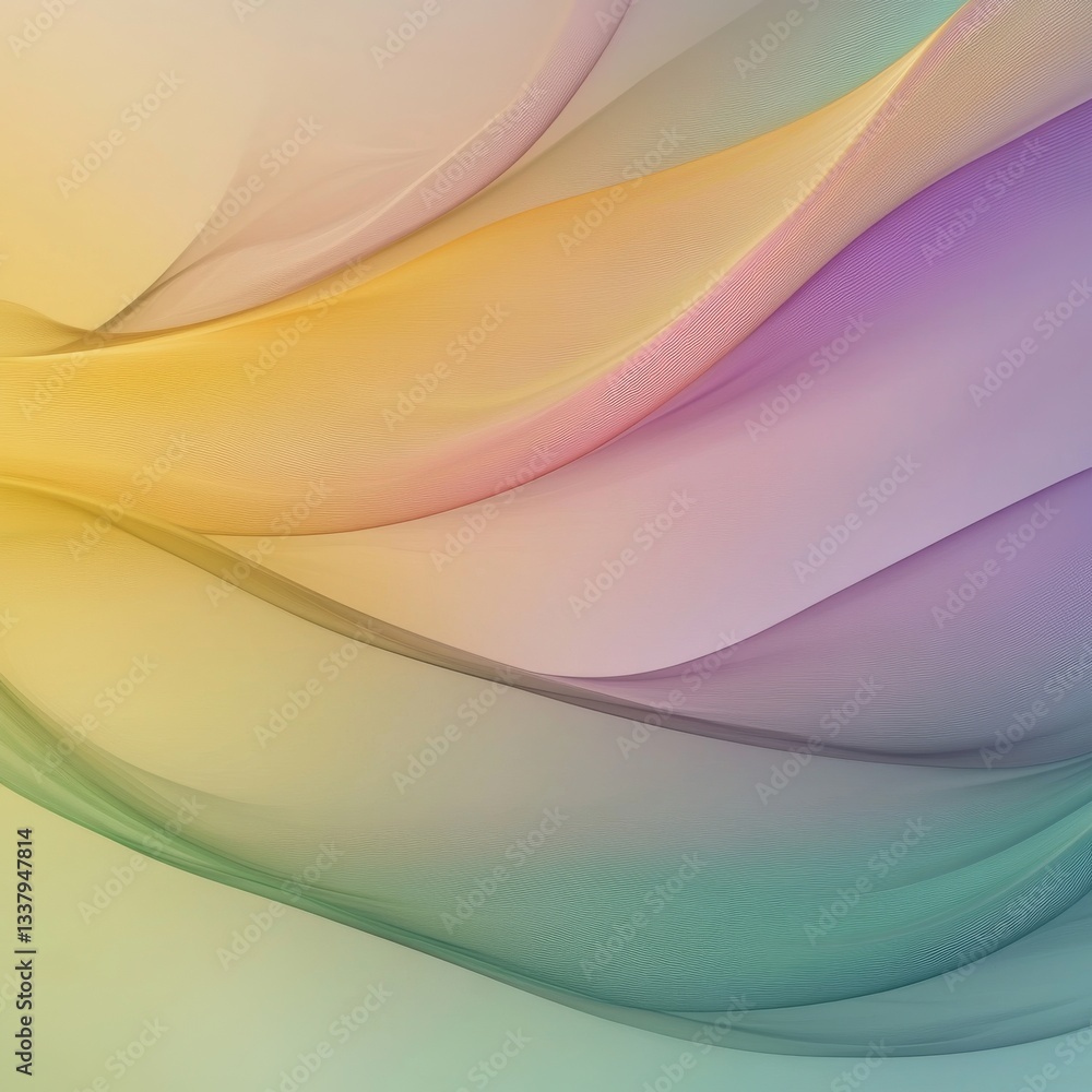 Poster abstract colorful wavy patterns