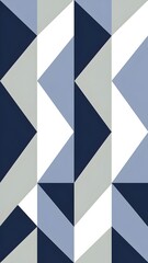 Fototapeta premium Modern geometric design featuring shades of blue, gray, and white for stylish mobile backgrounds