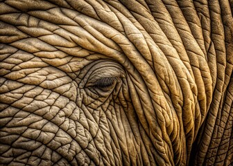 Wrinkled Gray Elephant Skin Texture: Seamless Pattern for Backgrounds & Designs