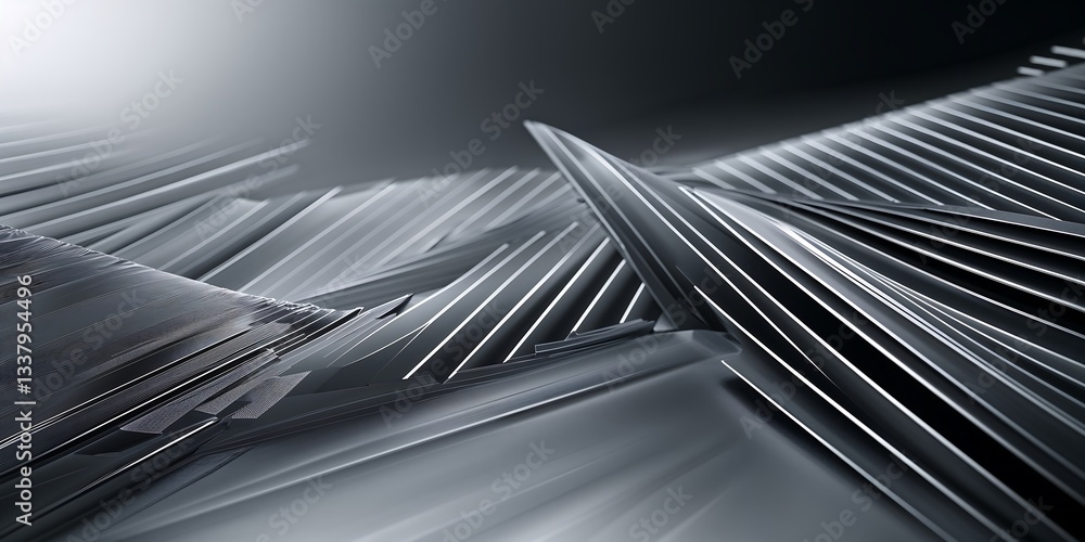 Poster a refined geometric background with ultra-thin diagonal and horizontal lines forming an intricate la