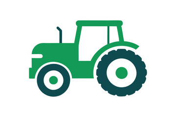 Obraz premium Tractor isolated on white background