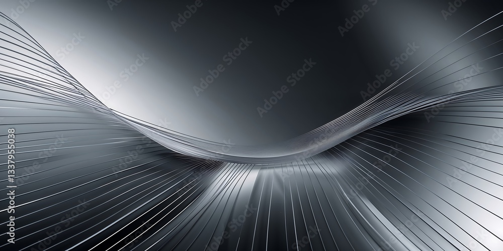 Poster a refined geometric background with ultra-thin diagonal and horizontal lines forming an intricate la