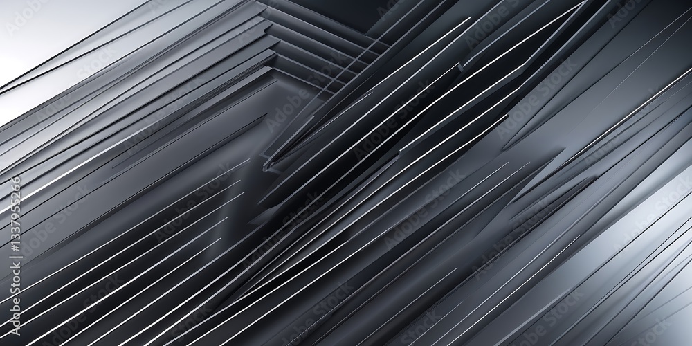 Poster a refined geometric background with ultra-thin diagonal and horizontal lines forming an intricate la